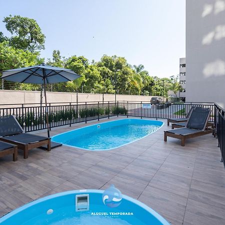 Apartamento 150M Da Praia Com Sacada, Wi-Fi Ar Condicionado, Piscina, Portaria 24H, Playground E Vaga De Garagem Piçarras Exterior foto