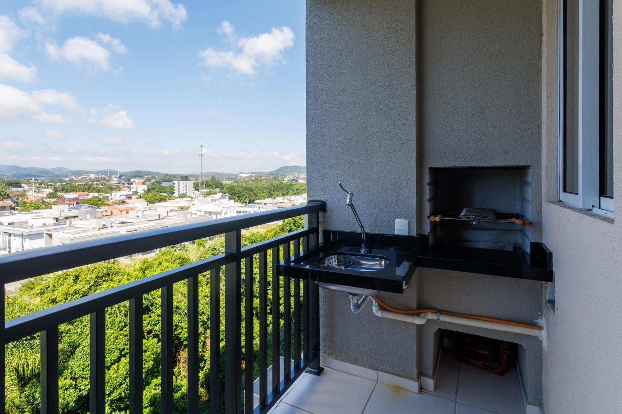 Apartamento 150M Da Praia Com Sacada, Wi-Fi Ar Condicionado, Piscina, Portaria 24H, Playground E Vaga De Garagem Piçarras Quarto foto